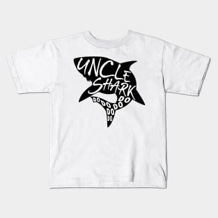 Uncle Shark (Baby Shark) - Minimal Lyrics Shirt Kids T-Shirt